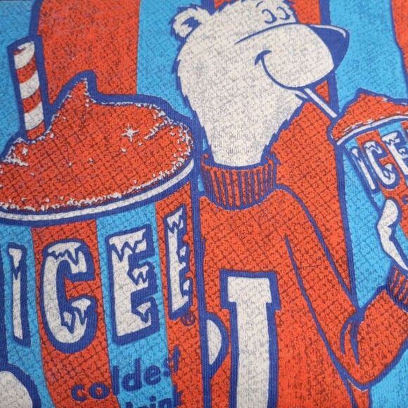NWT Icee Graphic T-Shirt Tee Brisco Brands Vintage Style Polar Bear - Size Large - Picture 2 of 6
